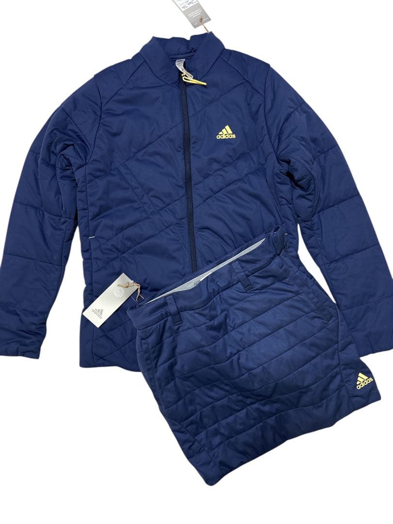 限定値下げ 新品adidasゴルフ レディース セットアップ ネイビーS