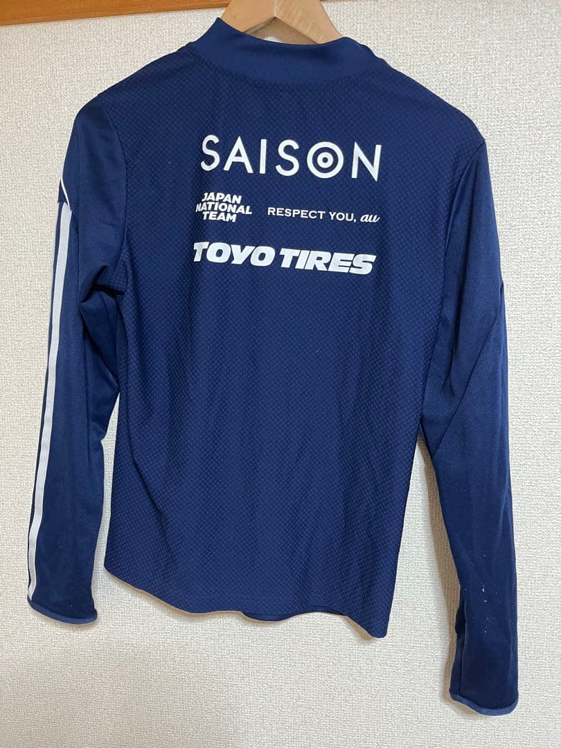 美品 なでしこジャパン トレーニングジャージ サムホールハーフジップLL