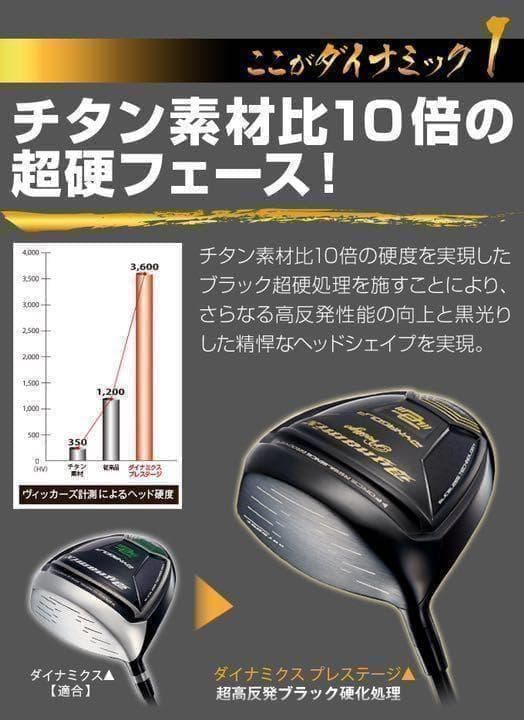 ◆希少な 左 高反発 で確実20Yアップ◆ ダイナミクス プレステージ 1W