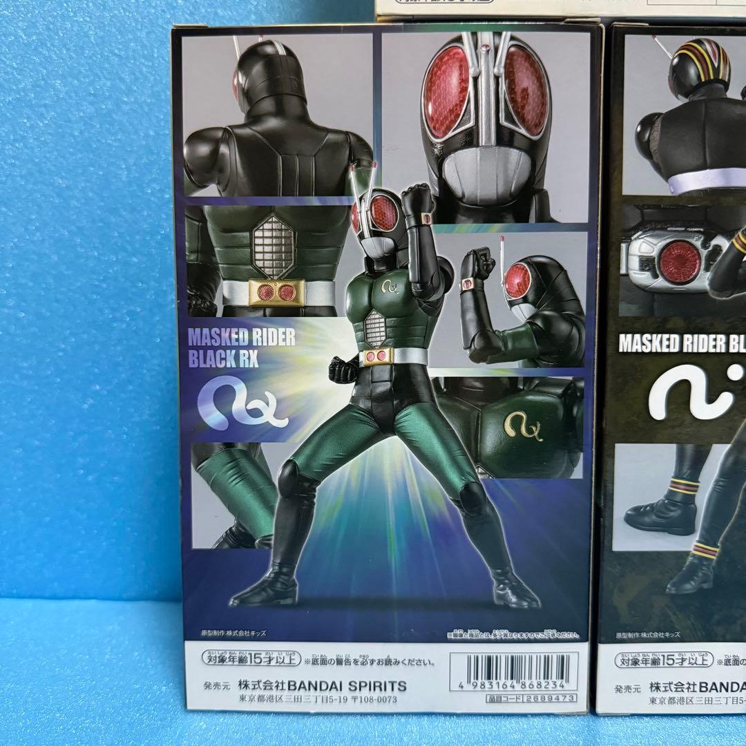 英雄勇像 仮面ライダー新１号 BLACK RX BLACK フィギュア 3体