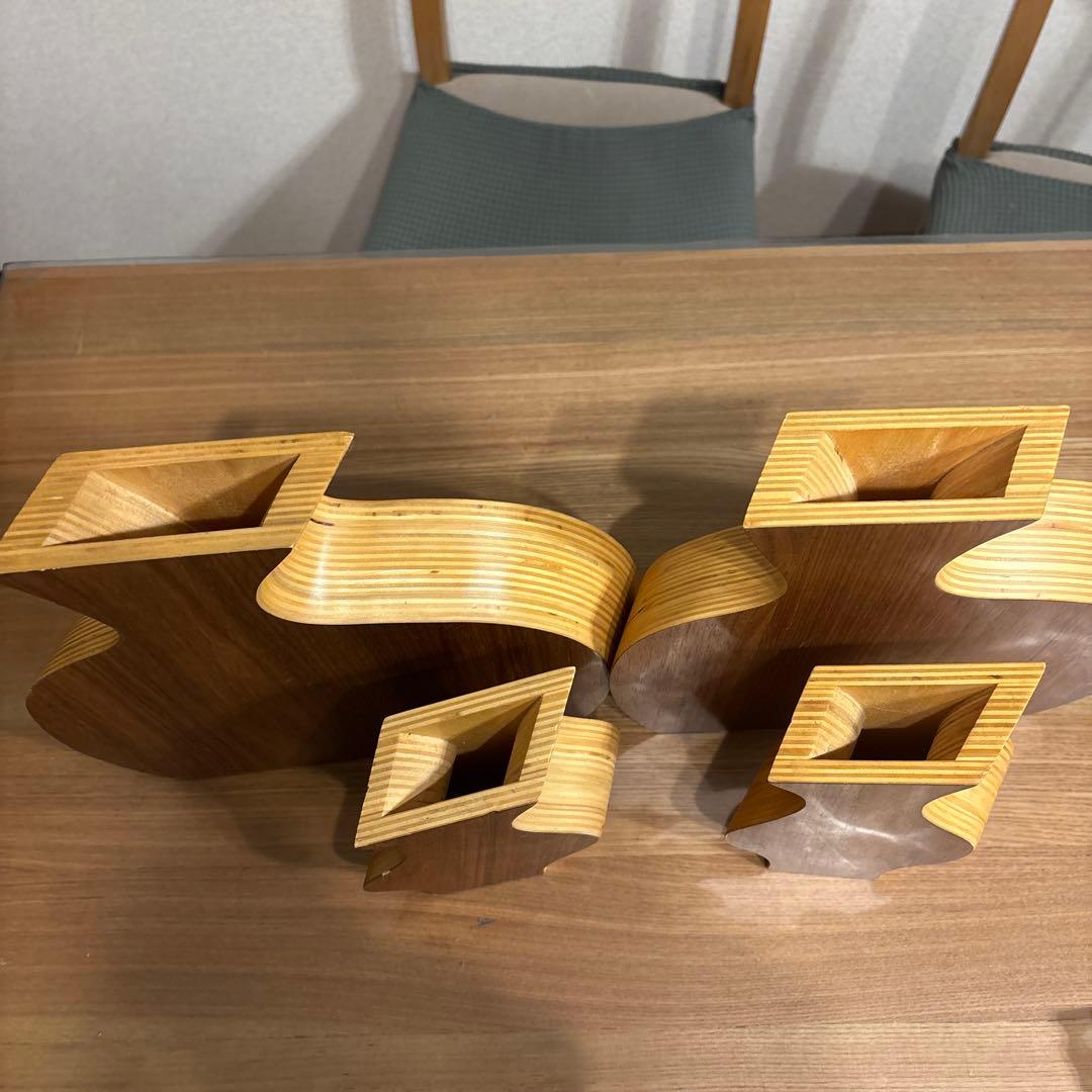 木製　フラワーベース