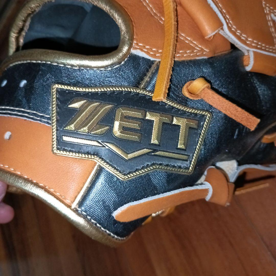 新品　ZETT 軟式グローブ オレンジ/黒 サイズ4