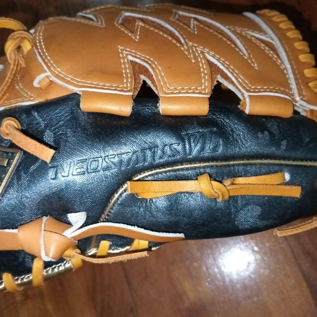 新品　ZETT 軟式グローブ オレンジ/黒 サイズ4