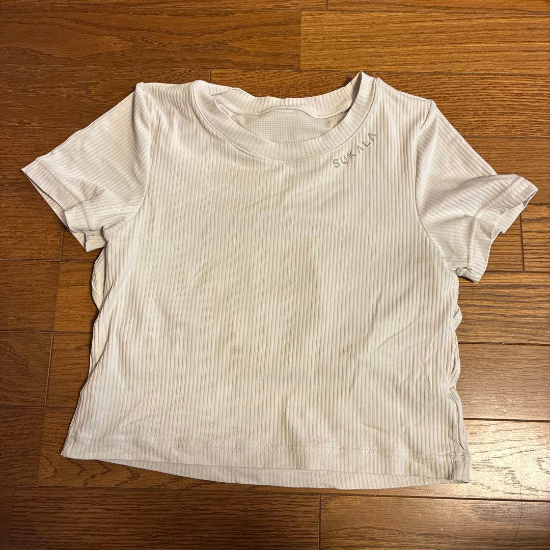SUKALA カップ付きバックベントTee Mサイズ　アイボリー