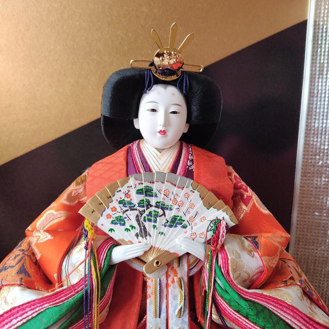 ✾雛人形 立ち雛　ガラスケース入り
