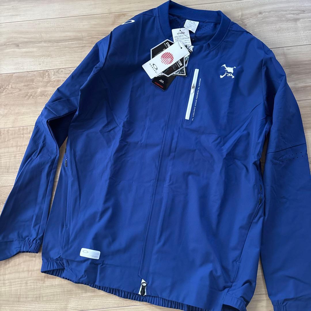 新品　メンズ　ゴルフ　スポーツジャケット　撥水　ストレッチ　ブルー M