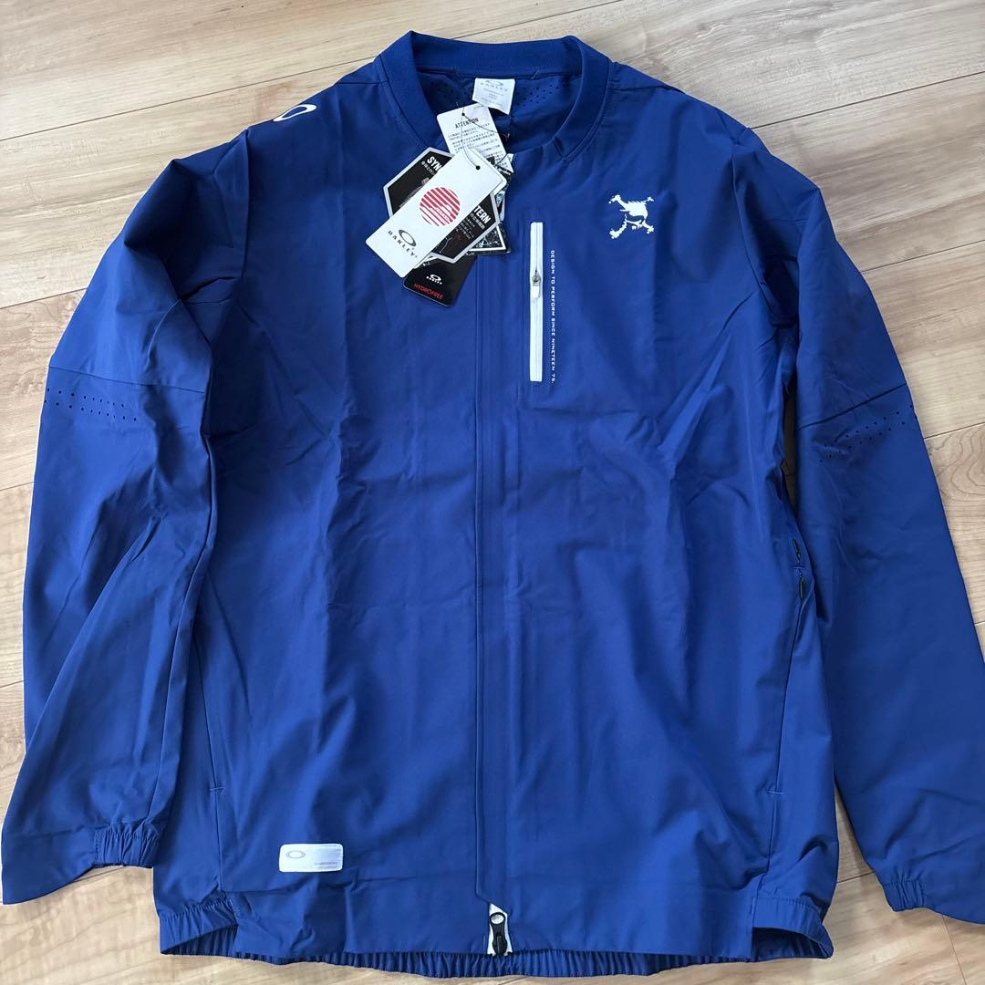 新品　メンズ　ゴルフ　スポーツジャケット　撥水　ストレッチ　ブルー M
