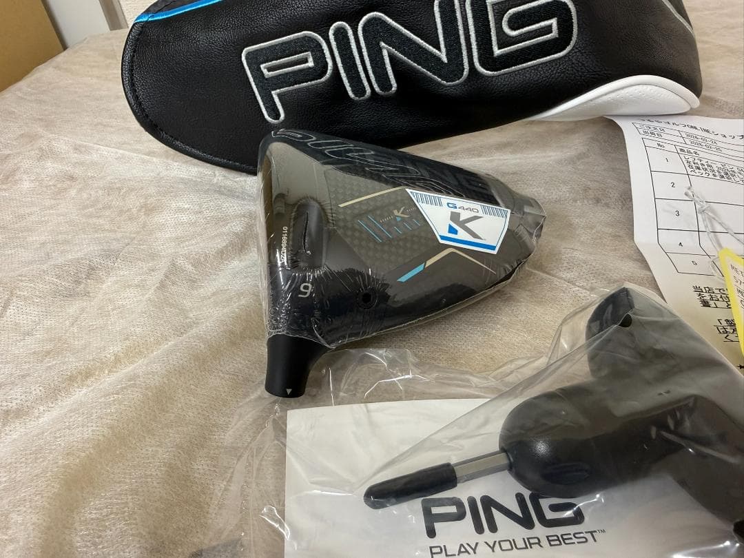 新品未使用　左用　PING　G440K　９度　ヘッドのみ　ヘッドカバーレンチ付き