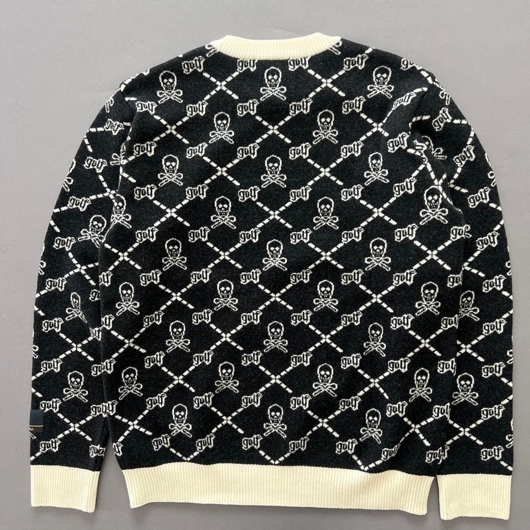 【新品】MARK&LONA マークアンドロナ　総柄　ニット　セーター　メンズ　黒