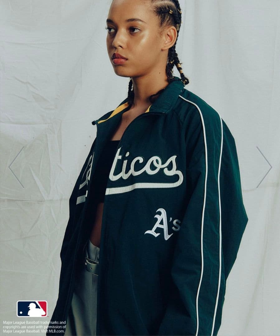 【MLB COLLECTION BY JUN】パイピングナイロンブルゾン