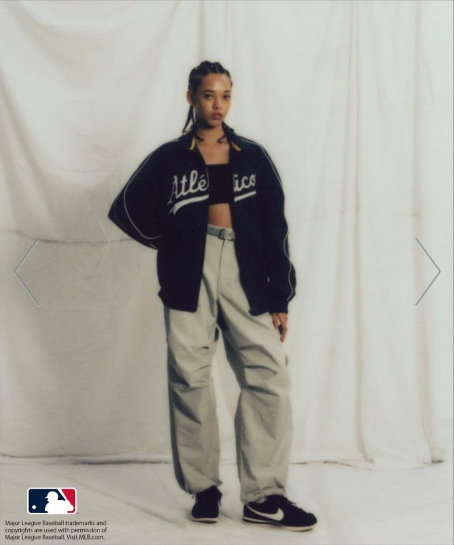 【MLB COLLECTION BY JUN】パイピングナイロンブルゾン