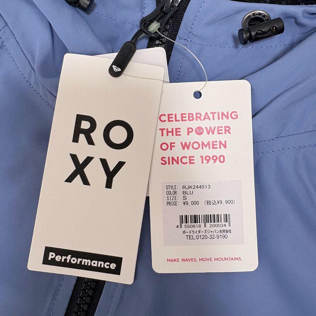 ROXY 新品 タグ付き ナイロン ジャケット ブルー 花柄 ブラック ロキシー