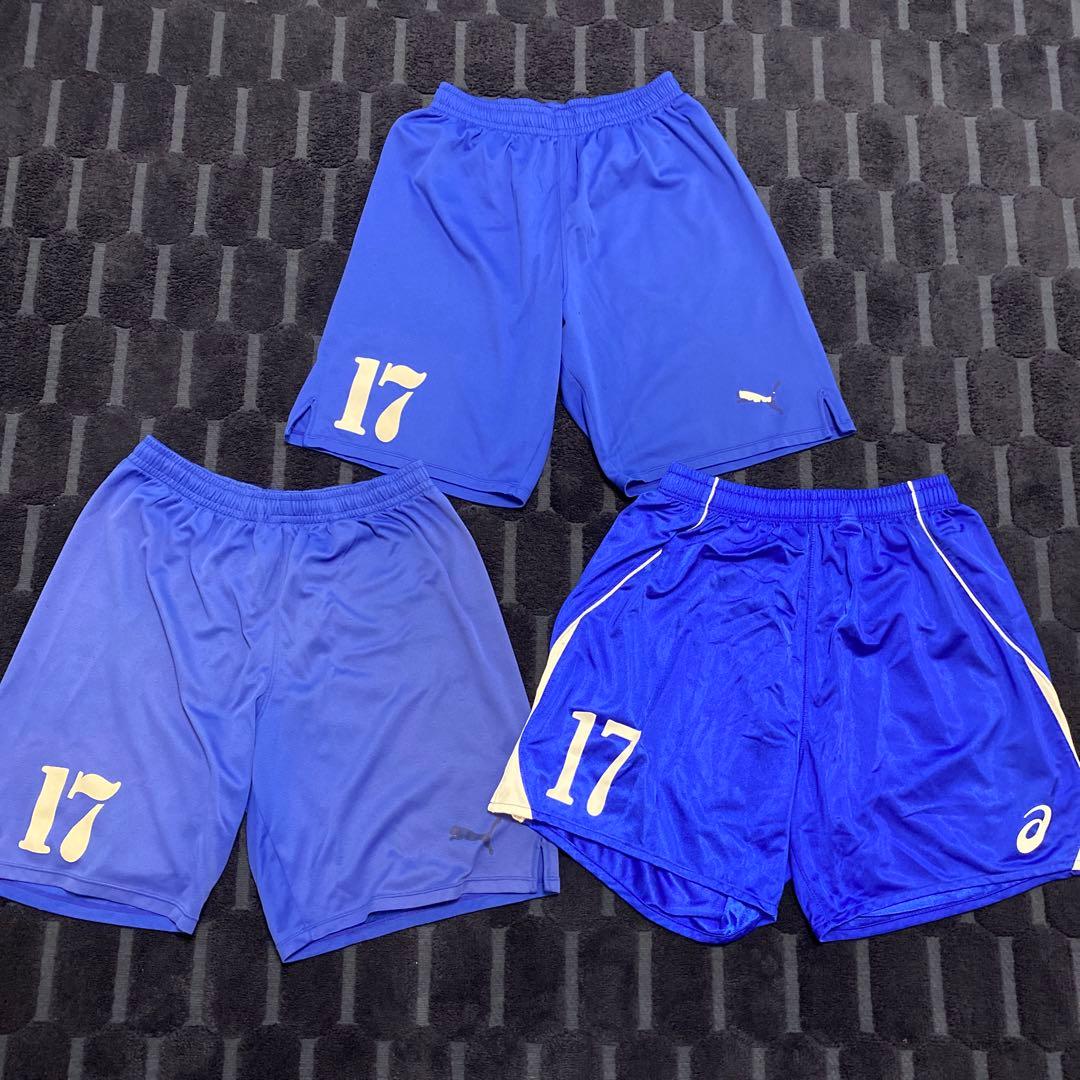 TEIKYO サッカーユニ 17番 青色