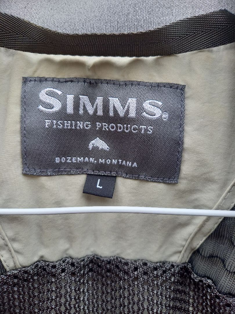 SIMMS シムス　フィッシングベスト L ITOCRAFTワッペン付き