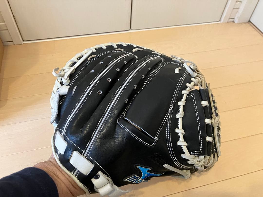 Mizuno 軟式キャッチーミットBuw League 黒/白