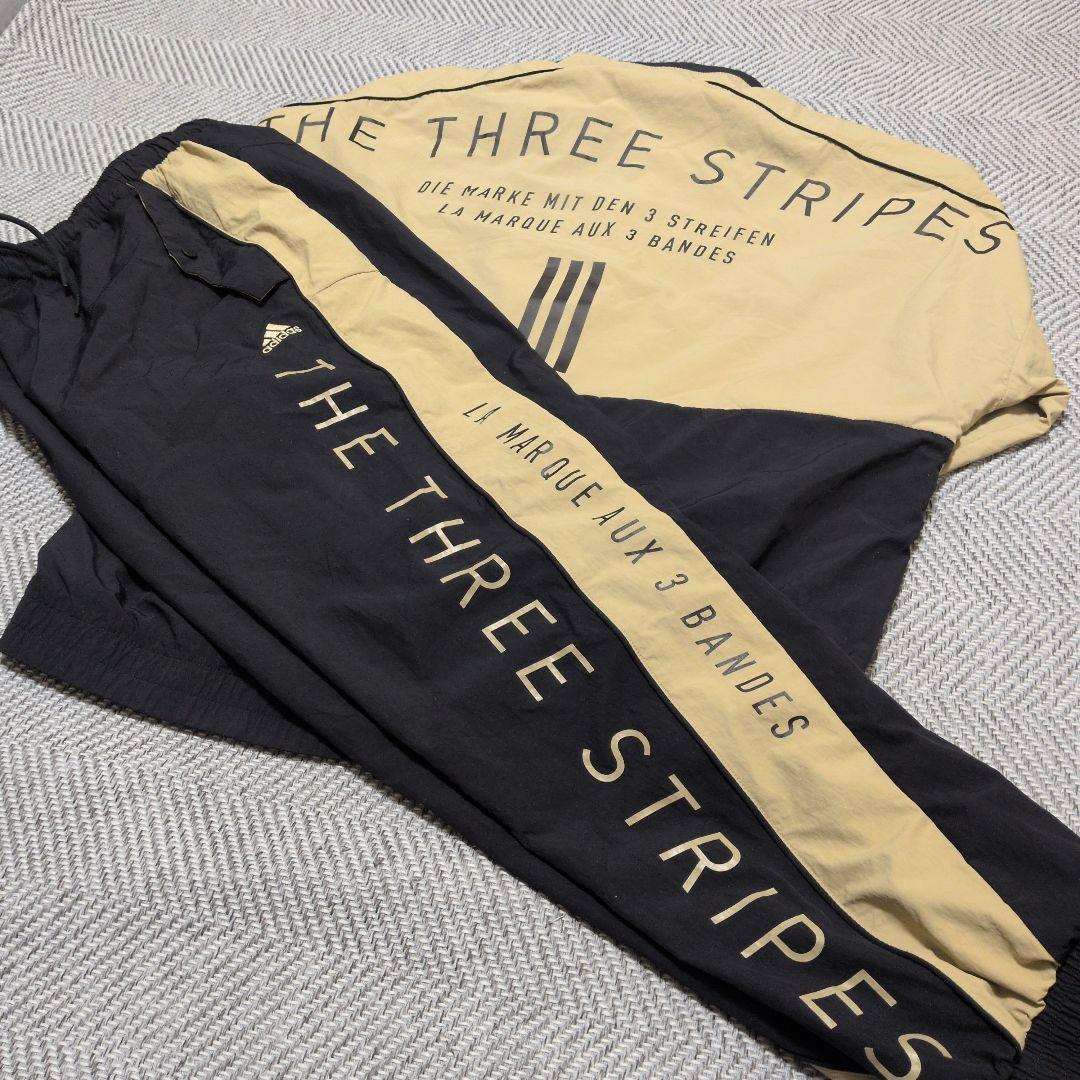キ*ド様 【極美品】adidas THE THREE STRIPES ウーブンセ