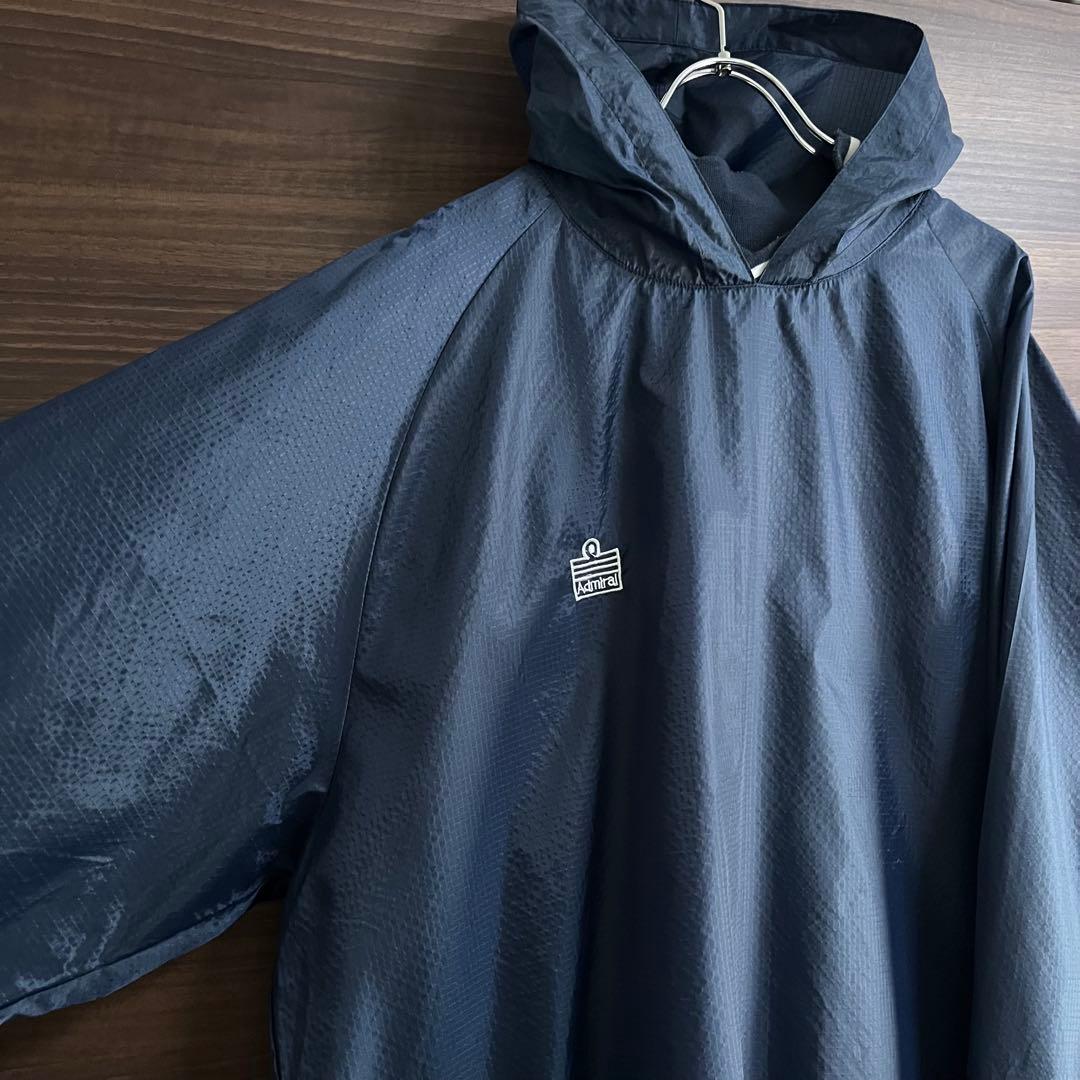 Admiral アドミラル ナイロンセットアップ プルオーバー 紺 XL 90s