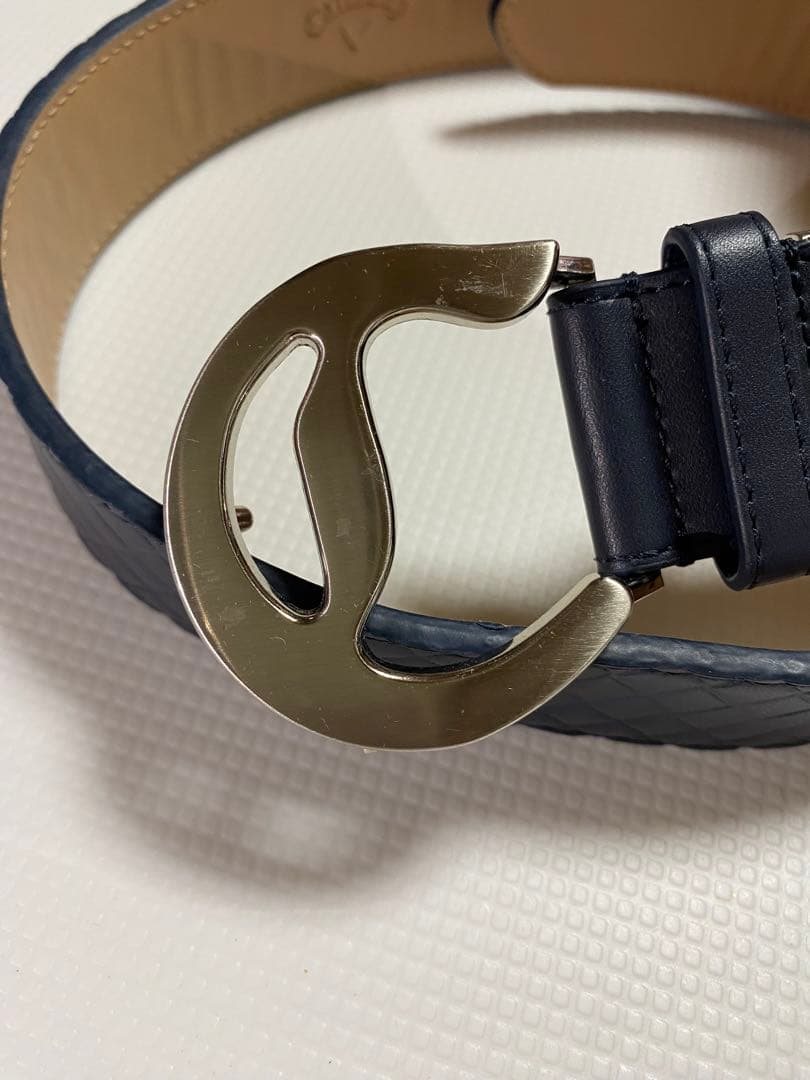 Callaway キルティングベルト ネイビー 美品