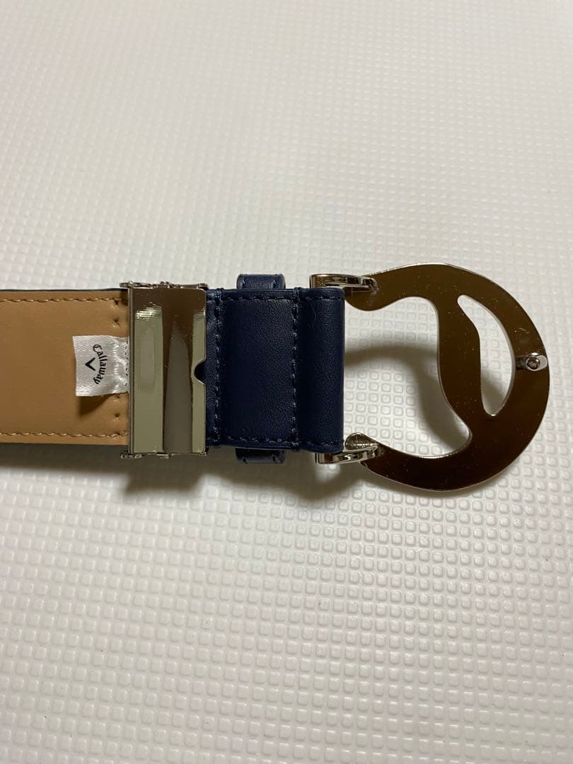 Callaway キルティングベルト ネイビー 美品