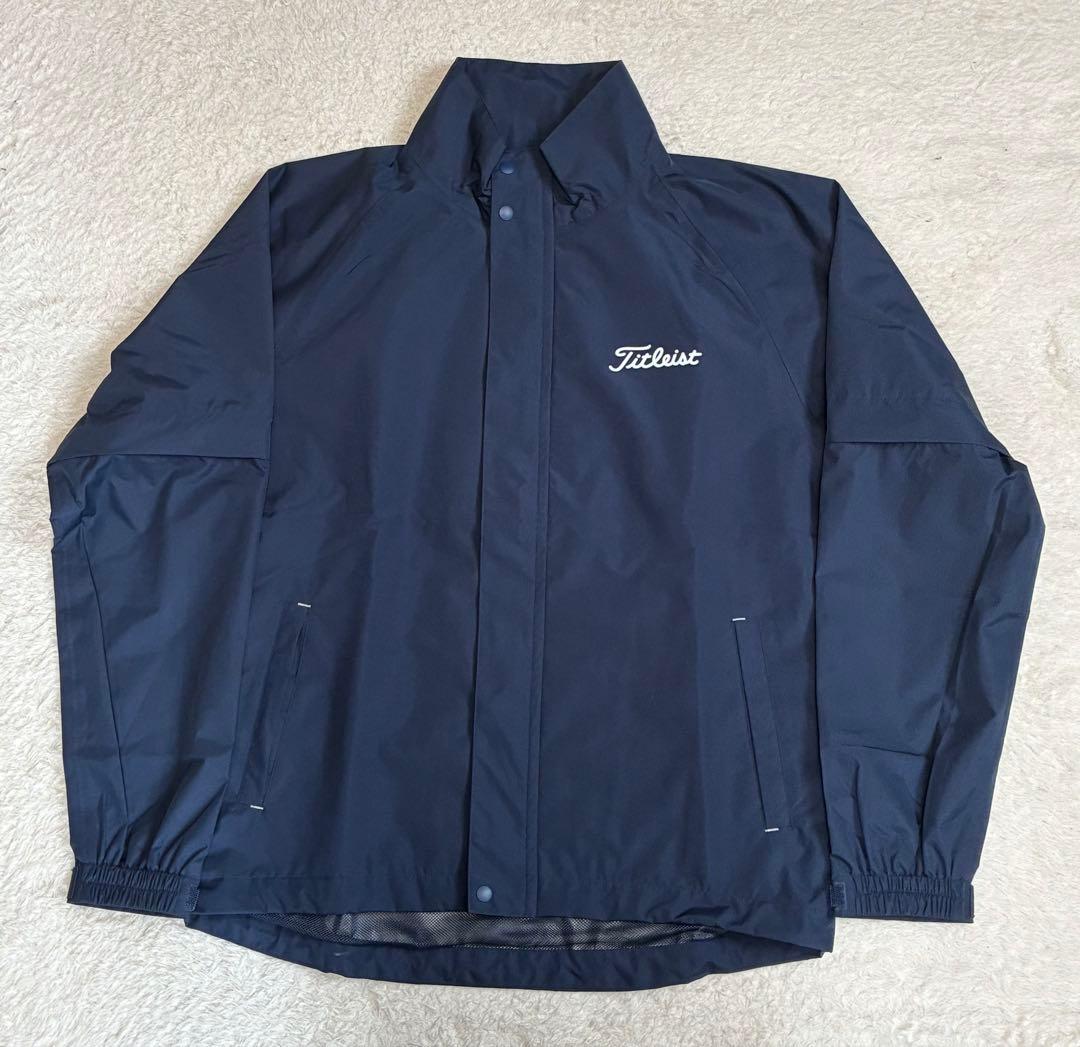 【美品】Titleist タイトリスト 2way レインウェアジャケット 紺 L
