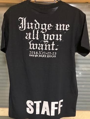 氷室京介 LG 東京ファイナル限定 本人着用同モデル スタッフTシャツ! 新品!