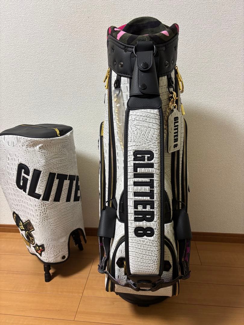 GLITTER 8 キャディバッグ 新品未使用品 クロコダイル総柄