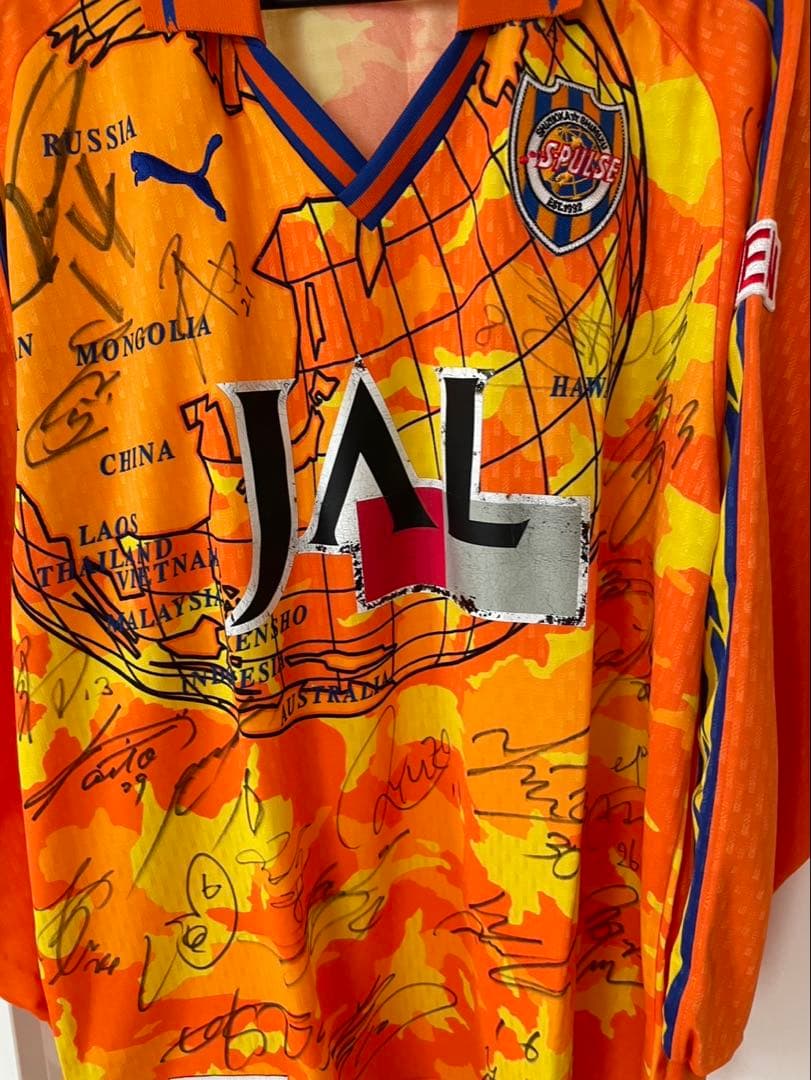 エスパルス　1999-2000 ホーム　ユニフォーム　サイン入