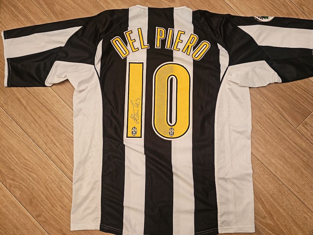 ユベントス DEL PIERO 10 サイン入りシャツ