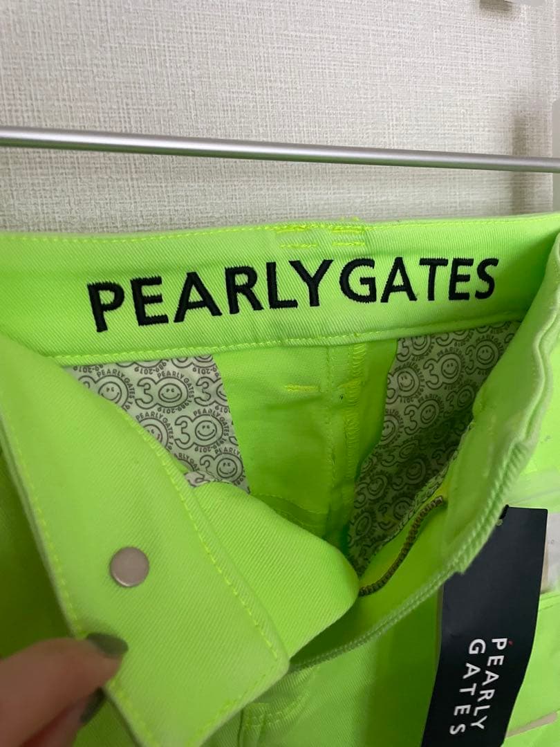 PEARLY GATES 蛍光グリーンスカート 00サイズ