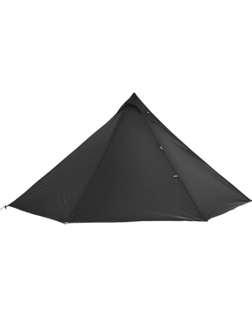 Unafreely ワンポールテント Black