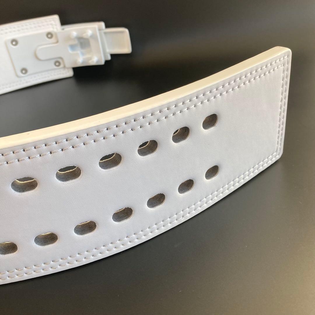 新品 パワーベルト レバーアクション Sサイズ ワンタッチ可変式 オールホワイト