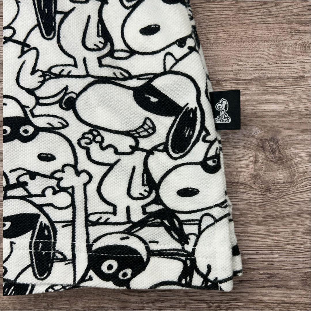 【希少／美品】パーリーゲイツ スヌーピー コラボ 総柄 ポロシャツ ブラック 1