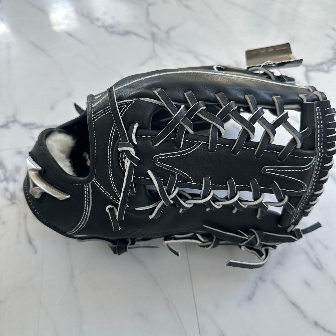 新品未使用　タグ付きMizuno Pro A51 軟式外野手用グローブ 黒