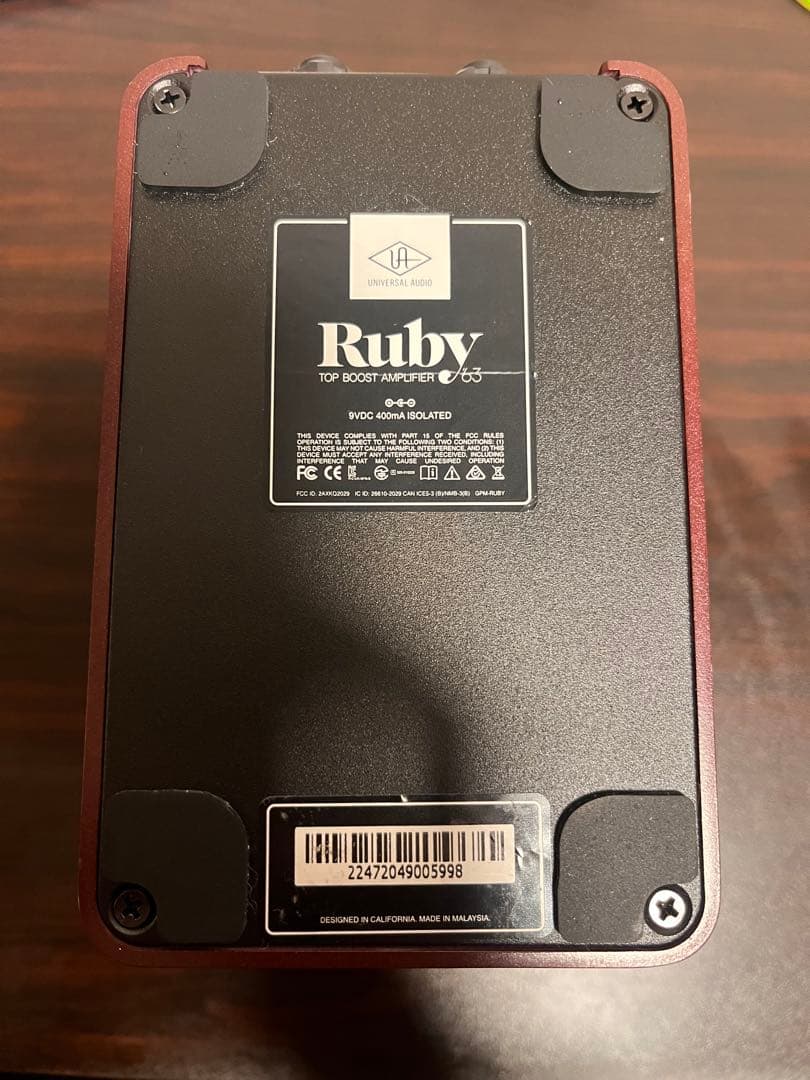 ギター UNIVERSAL AUDIO UAFX RUBY / 63 Amplifier