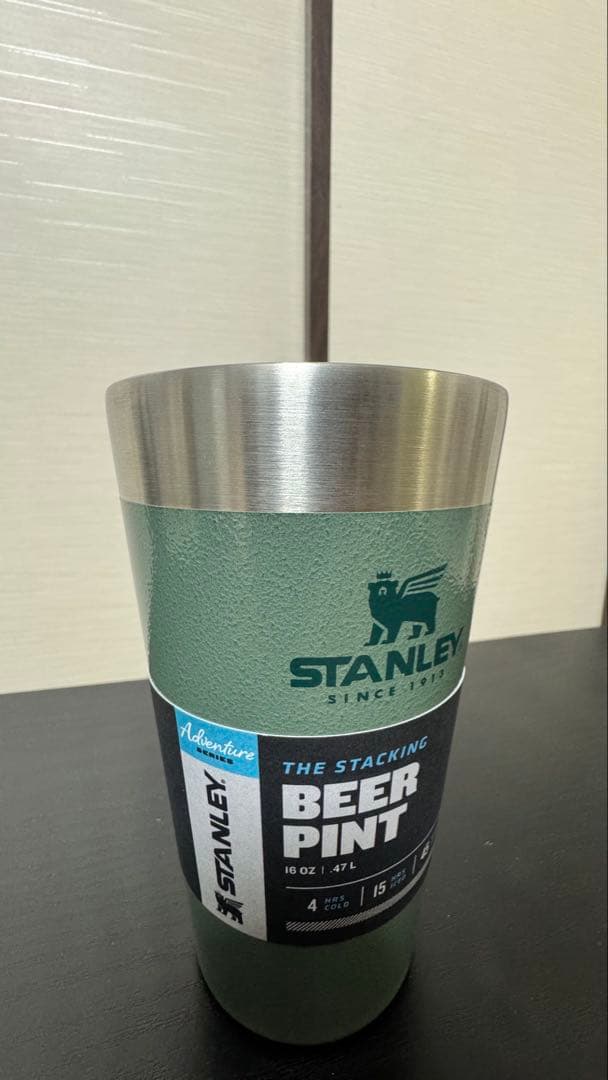 STANLEYスタンレースタッキング真空パイント 473ml 2個セットグリーン