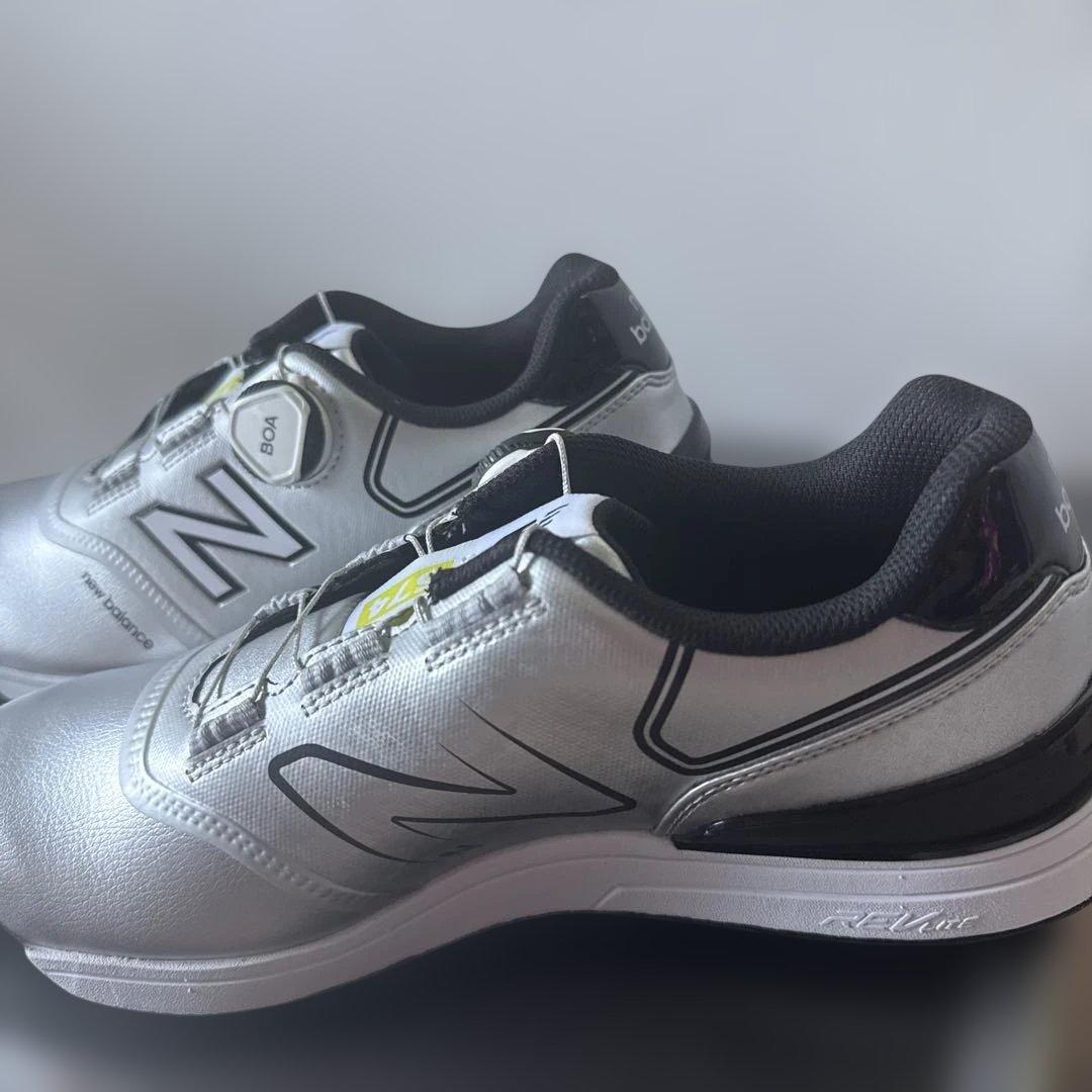 New Balance 574 ゴルフシューズ シルバー