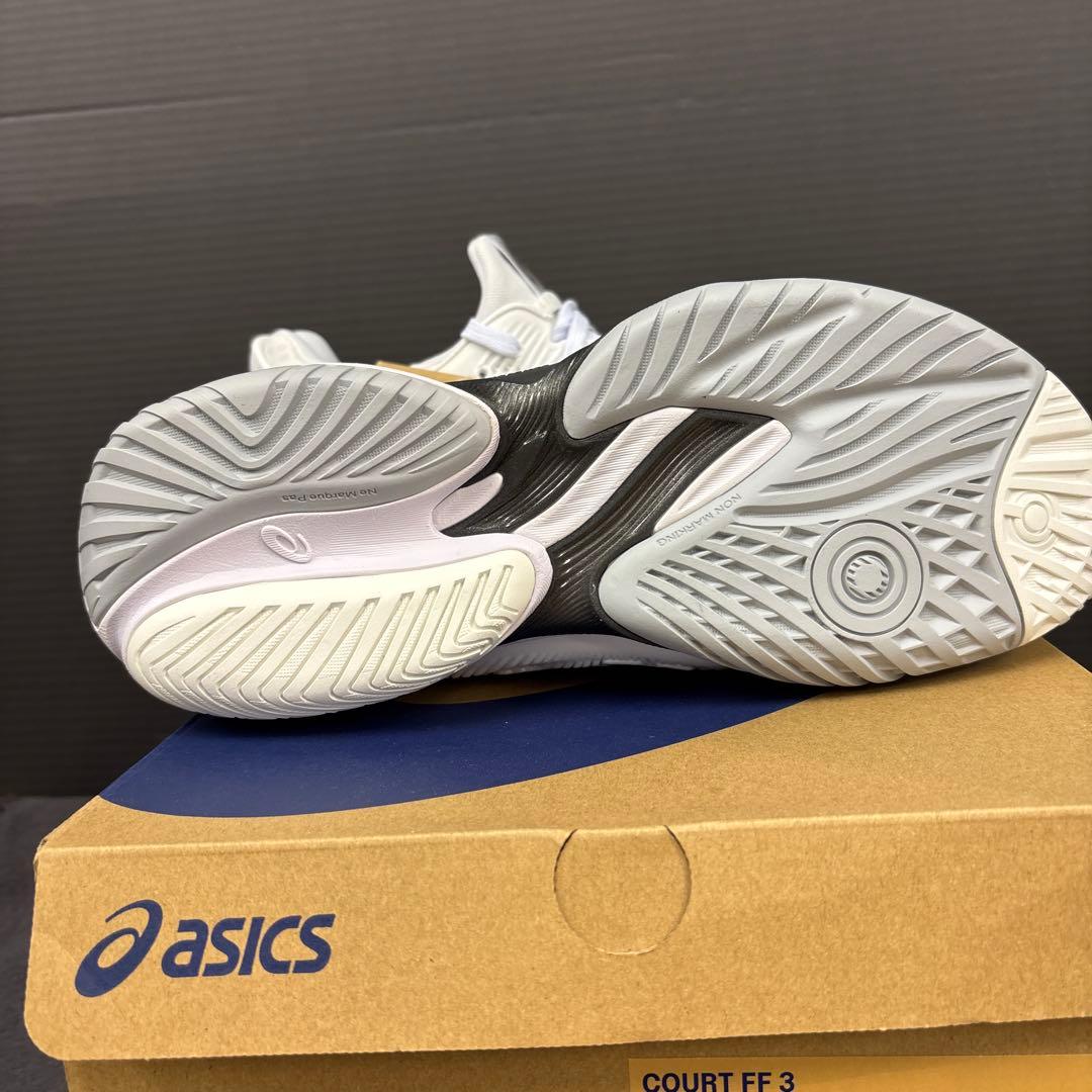 asics COURT FF 3 ホワイト/ブラック 25.5cmオール