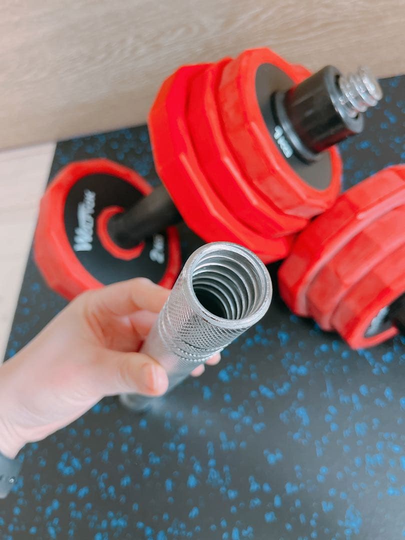 宅トレに最適♪Woifyok 可変式ダンベル 11.7Kg