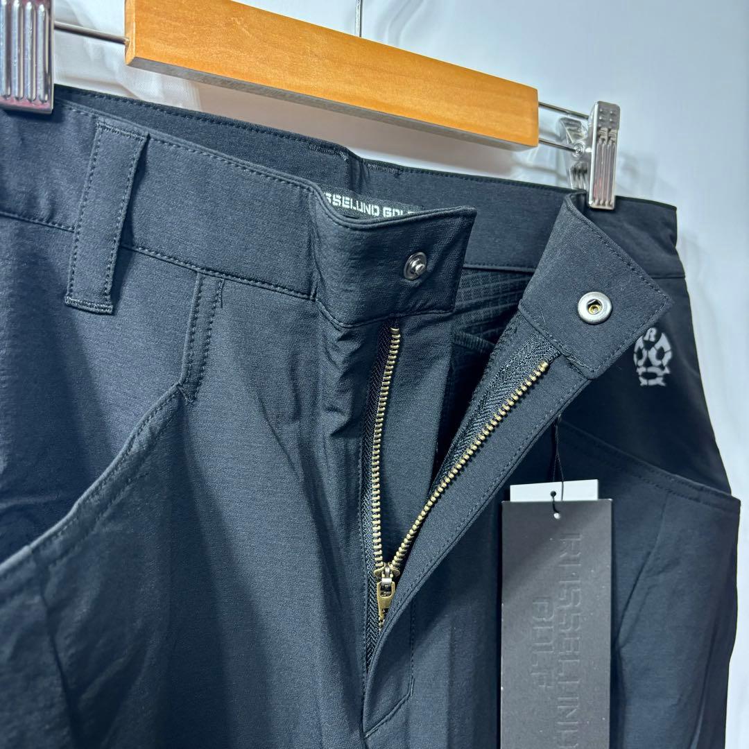 新品 ラッセルノ ゴルフ カーゴ ロングパンツ ブラック XL 6 カーゴパンツ