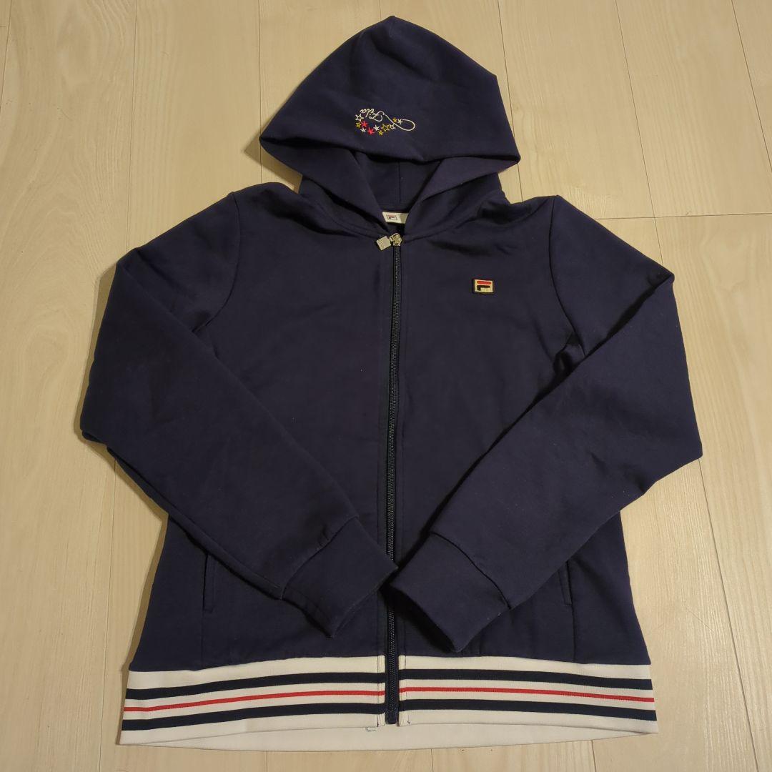 FILA フード付きジャージ VL2384 ネイビー