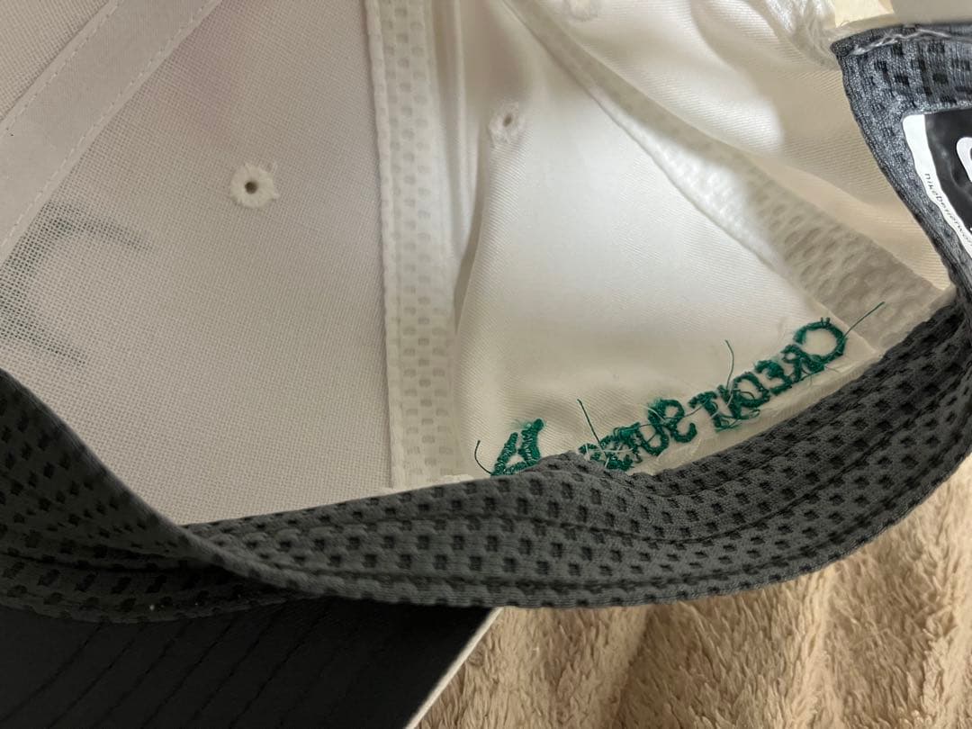 NIKE RFフェデラー直筆サイン入りCAP(白/緑) クレディ・スイス提供品