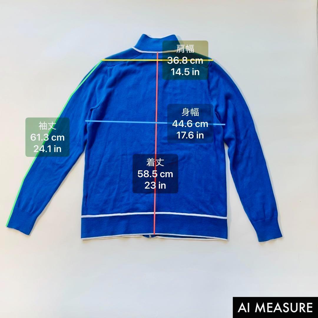 POLO GOLF ラルフローレン ジップジャケット青 刺繍ロゴ トラックトップ