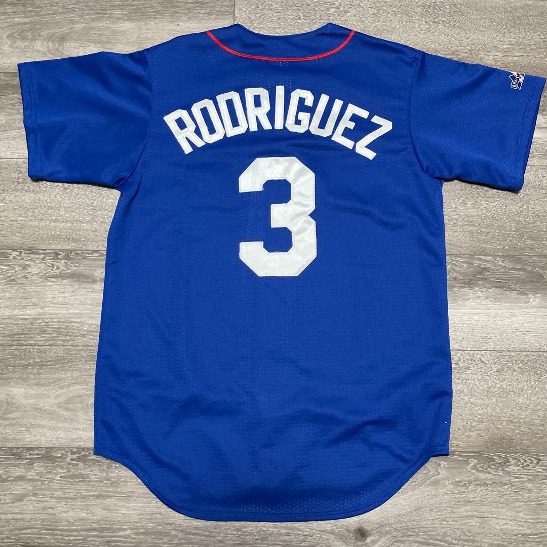 極美品 Majestic RANGERS 3 RODRIGUEZ Jersey