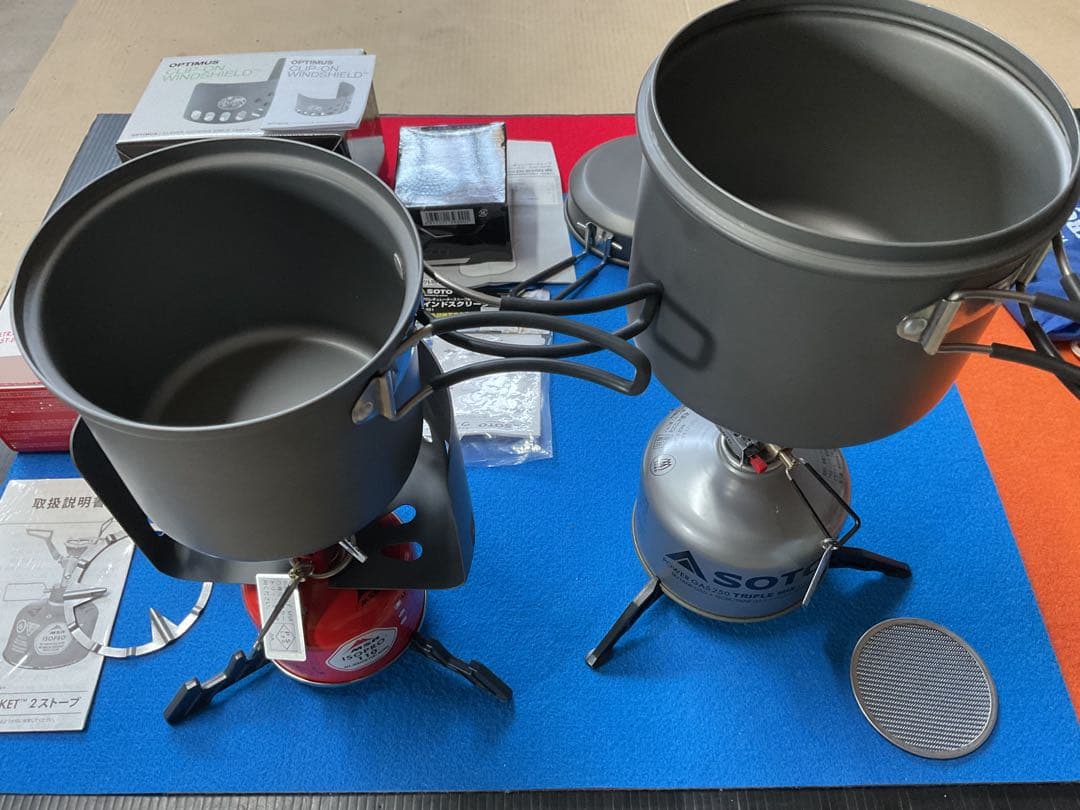 登山に最適！超軽量コンパクトなMSR&SOTO&エバニューWクッカーフルセット品