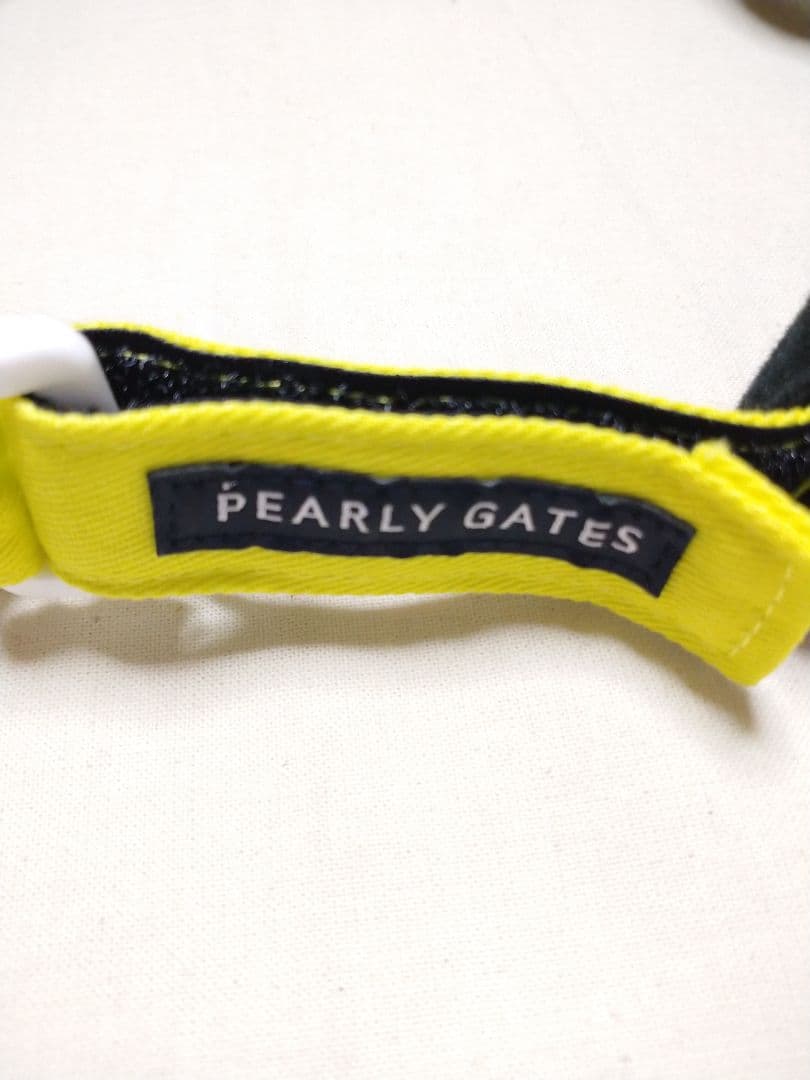 イエロー パーリーゲイツ PEARLYGATES 新品タグ付 サンバイザー