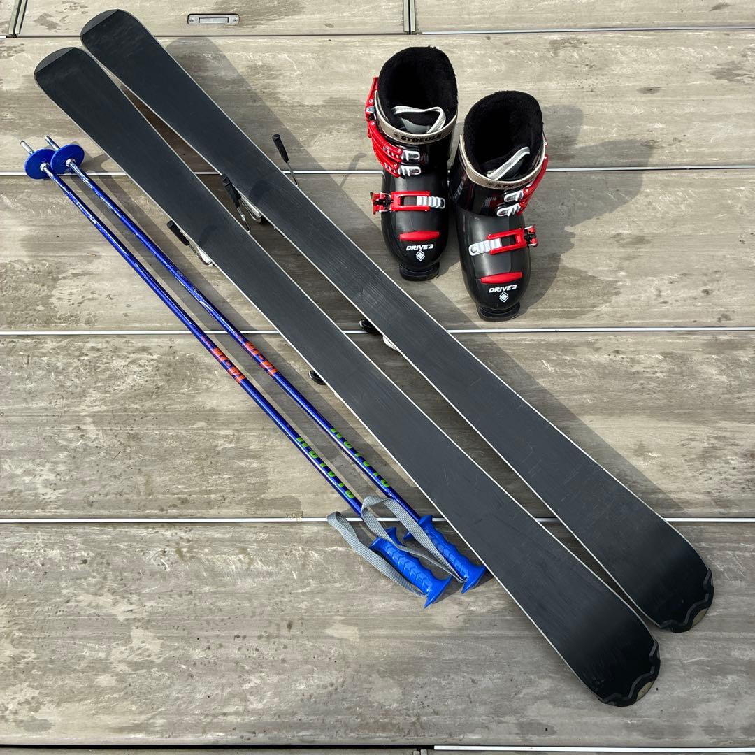 【メンテ済】ジュニアスキーフルセット HEAD127cm ブーツ23cm
