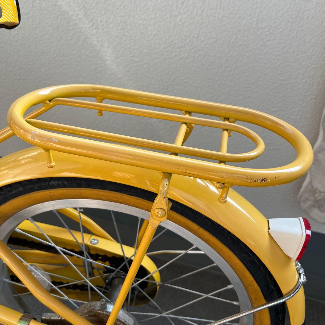 【引き取りのみ】子供用自転車 サカモトテクノ 18インチ 黄色 補助輪付き
