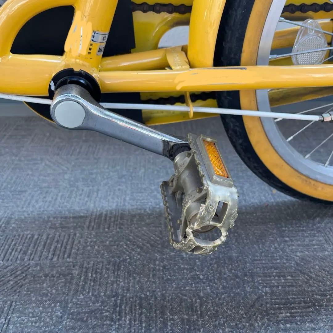 【引き取りのみ】子供用自転車 サカモトテクノ 18インチ 黄色 補助輪付き