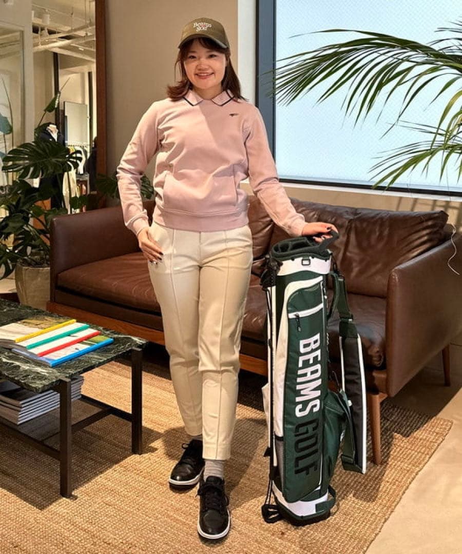 美品BEAMS GOLF ORANGE LABEL / 襟付き 切り替えPO