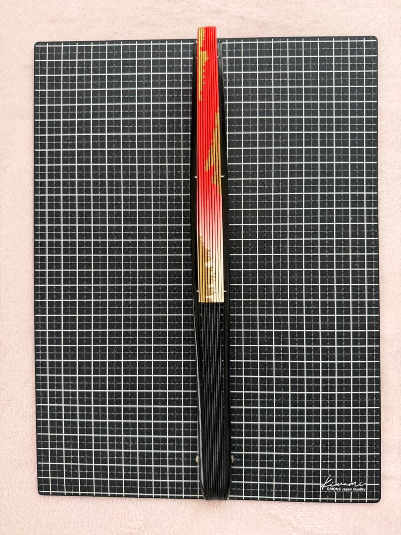 舞扇子 赤と金のグラデーション 4本セット